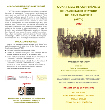 dipticconferenciesAECV2013